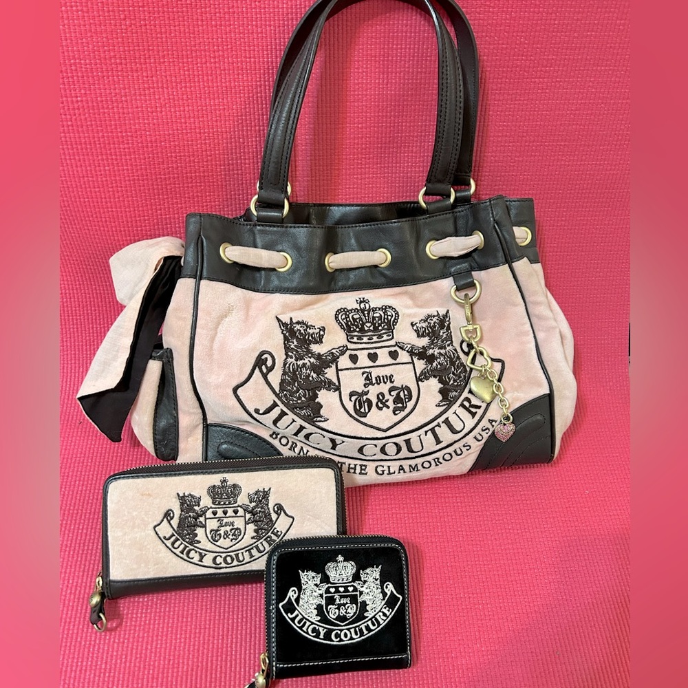 Baby Pink Vintage Juicy Velour Scotty Daydreamer Bundle